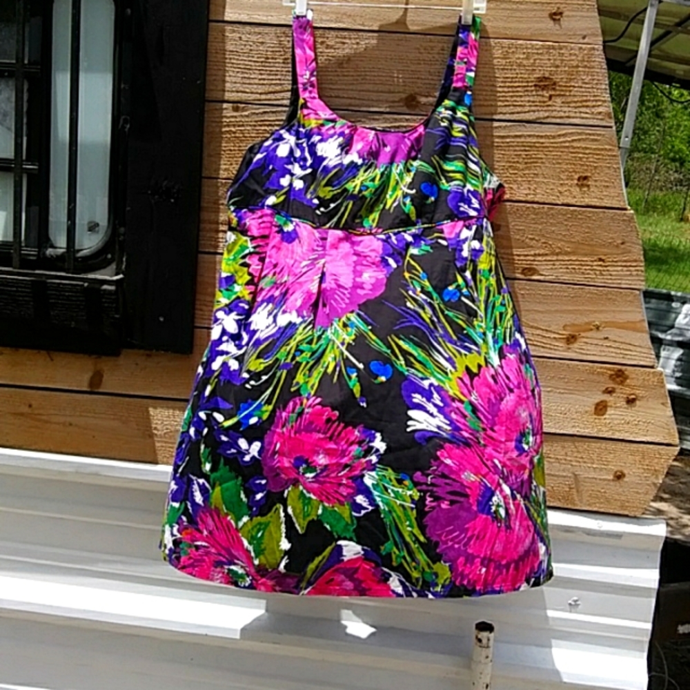 Plus Lane Bryant floral midi dress-4